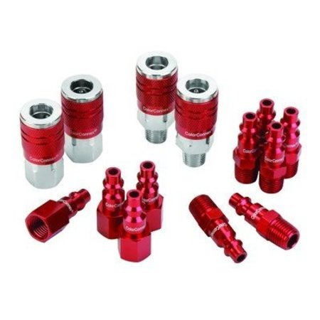 LEGACY COUPLER TPYE D ColoR Connex 1/4"Red 14PC LMA73458D